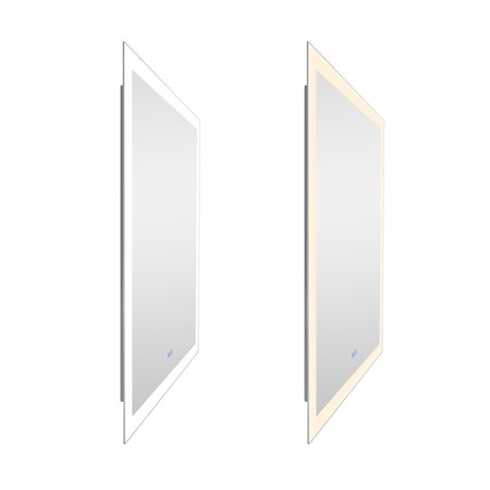 Cwi Lighting Rectangle Matte White Led 30 In. Mirror From Our Abigail Collection 1233W30-36